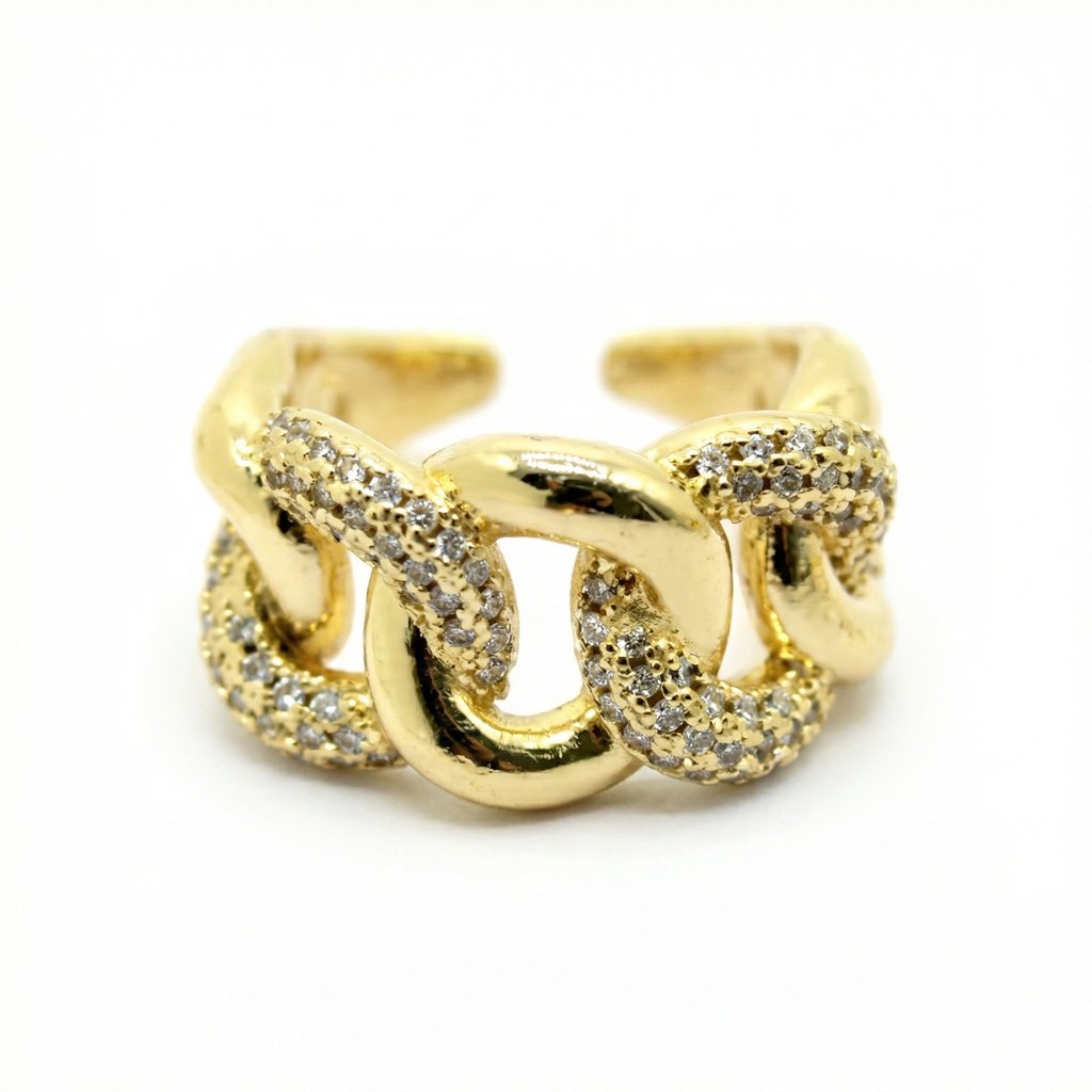 [AN-853] Anillo Chapa de oro 18K · AN-853