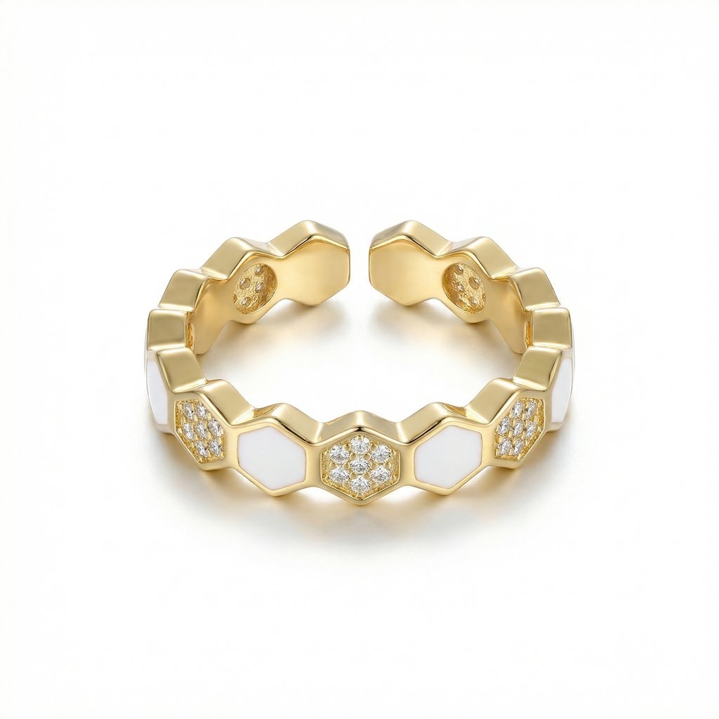 [AN-843] Anillo Chapa de oro 18K · AN-843