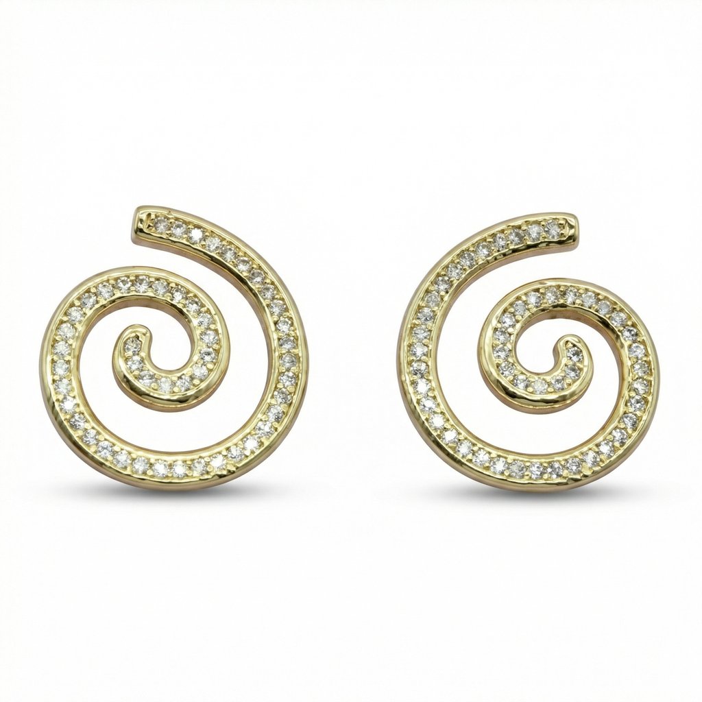 [AR-623] Arete Chapa de oro 18K · AR-623