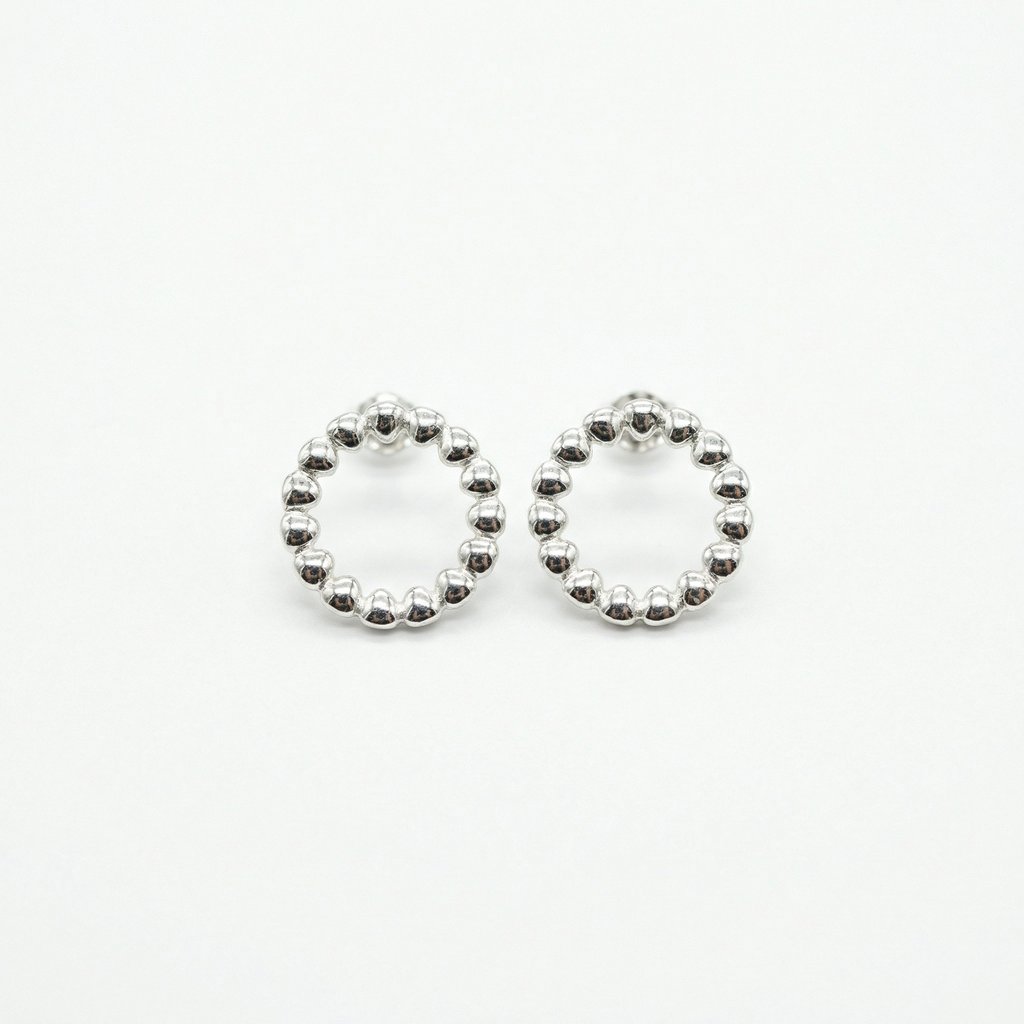 [AR-580] Arete Chapa de oro 18K · AR-580