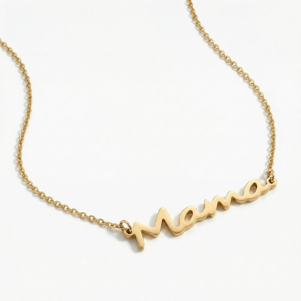 [C-154] Collar Chapa de oro 18K · C-154