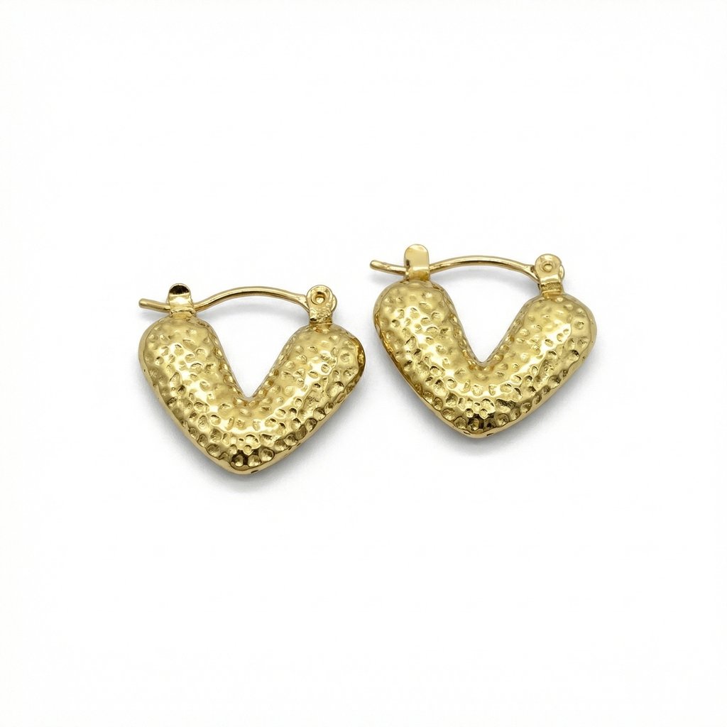 [A-187] Arracada Chapa de oro 18K · A-187