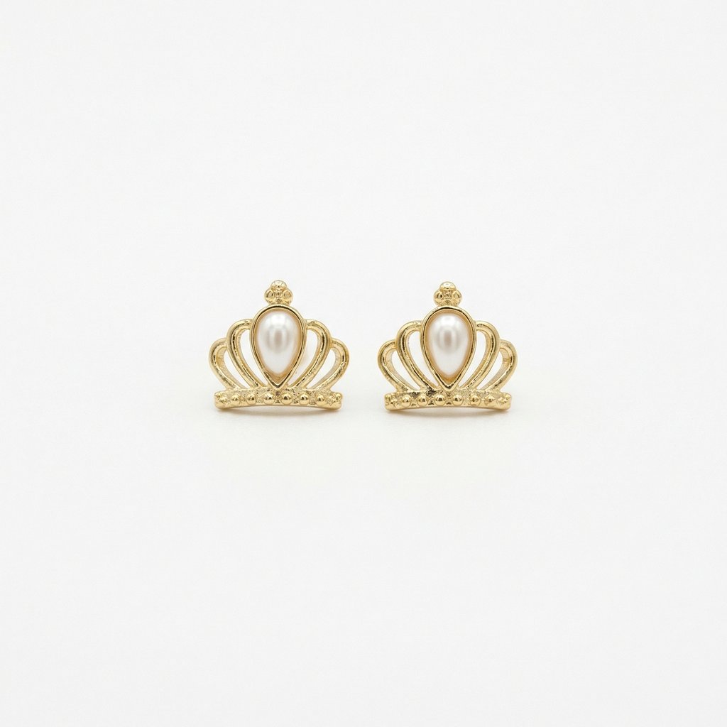 [AR-526] Arete Chapa de oro 18K · AR-526