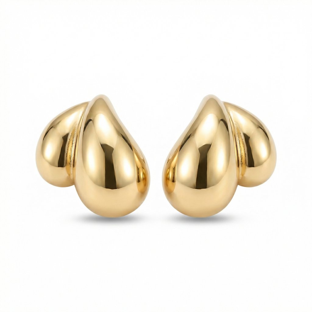 [AR-424] Arete Chapa de oro 18K · AR-424