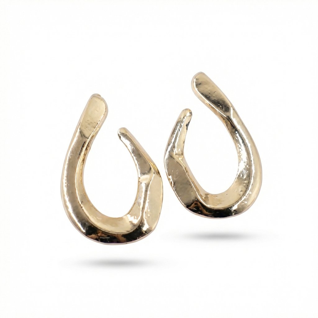 Arete Chapa de oro 18K · AR-405