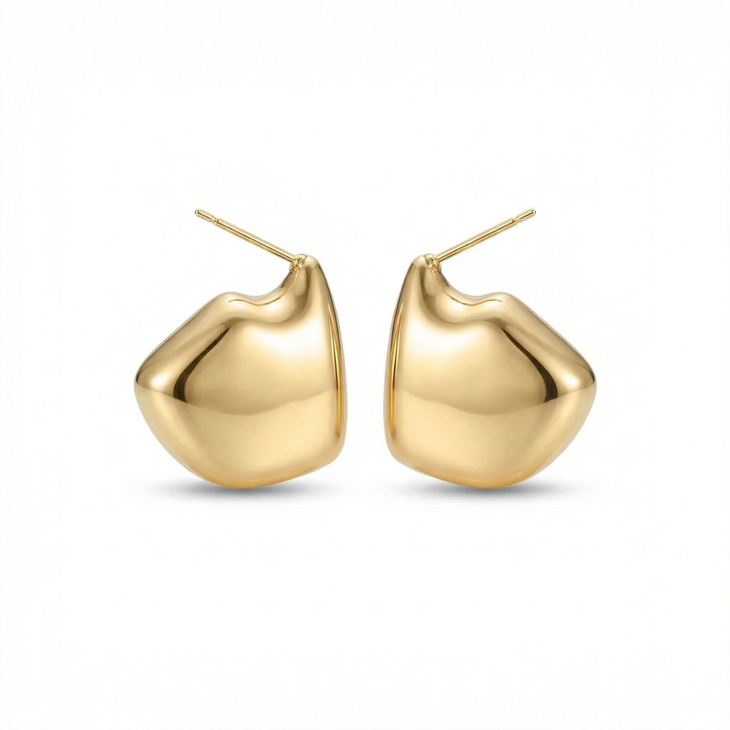 Arete Chapa de oro 18K · AR-392