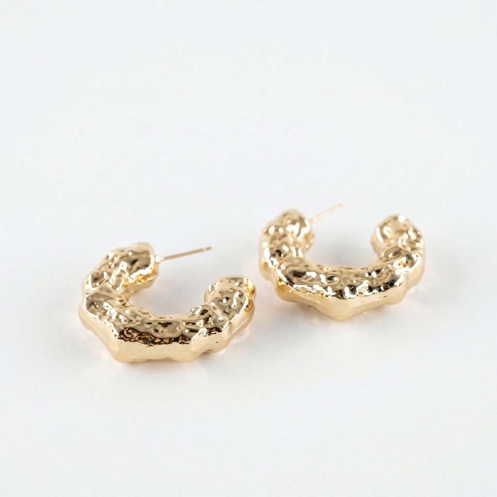 Arete Chapa de oro 18K · AR-256