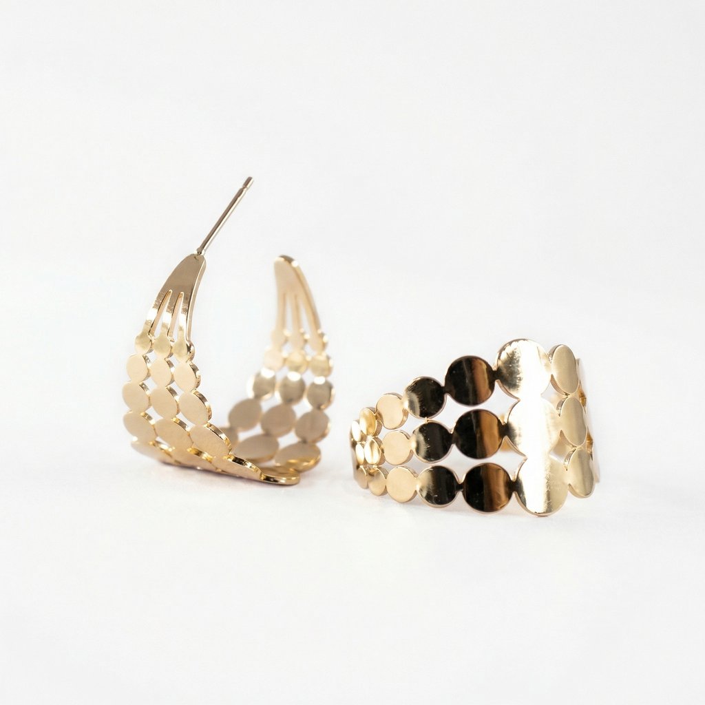 Arete Chapa de oro 18K · AR-190