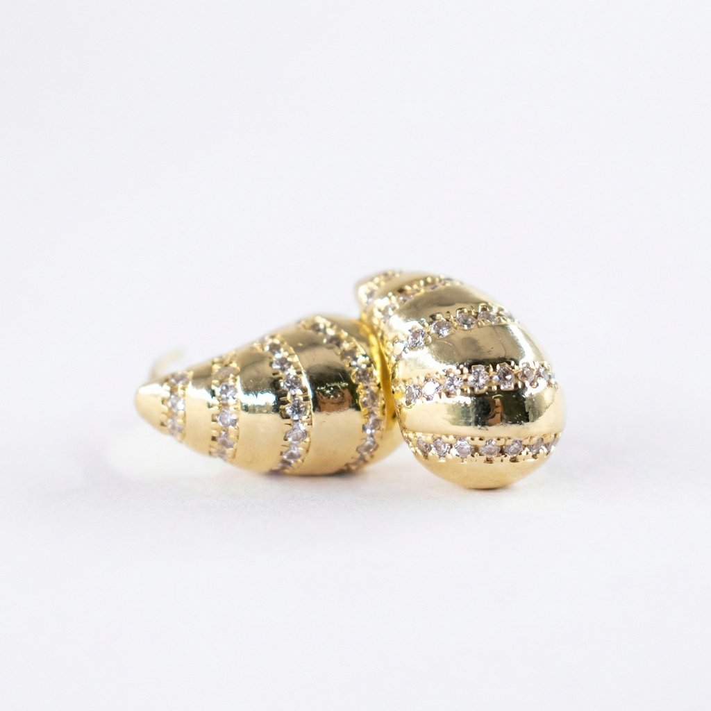 [AR-167] Arete Chapa de oro 18K · AR-167