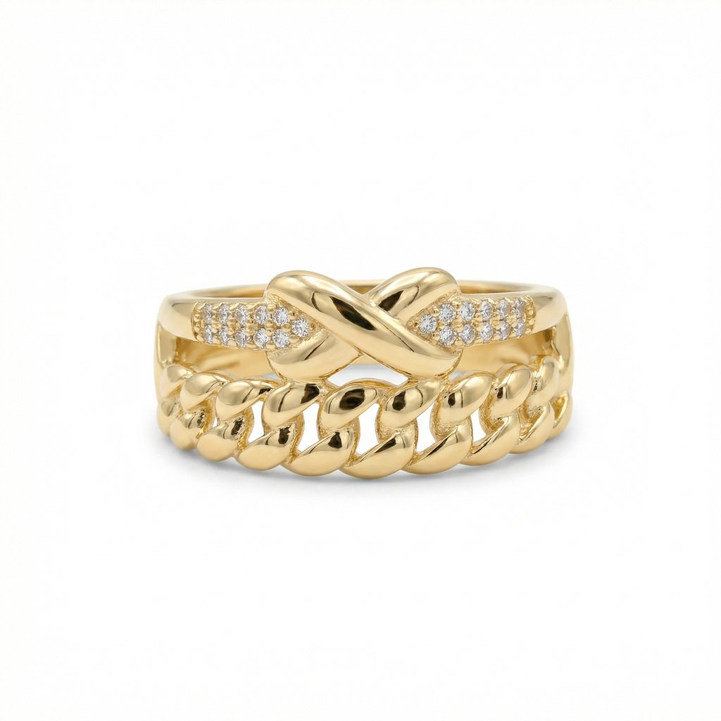 [AN-146] Anillo Chapa de oro 18K · AN-146