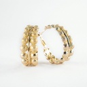 Arracada Chapa de oro 18K · A-235