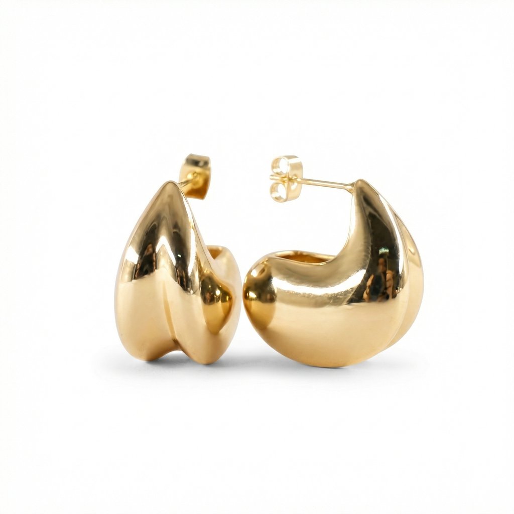 Arete Chapa de oro 18K · AR-129