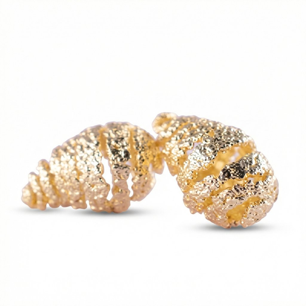 Arete Chapa de oro 18K · AR-100