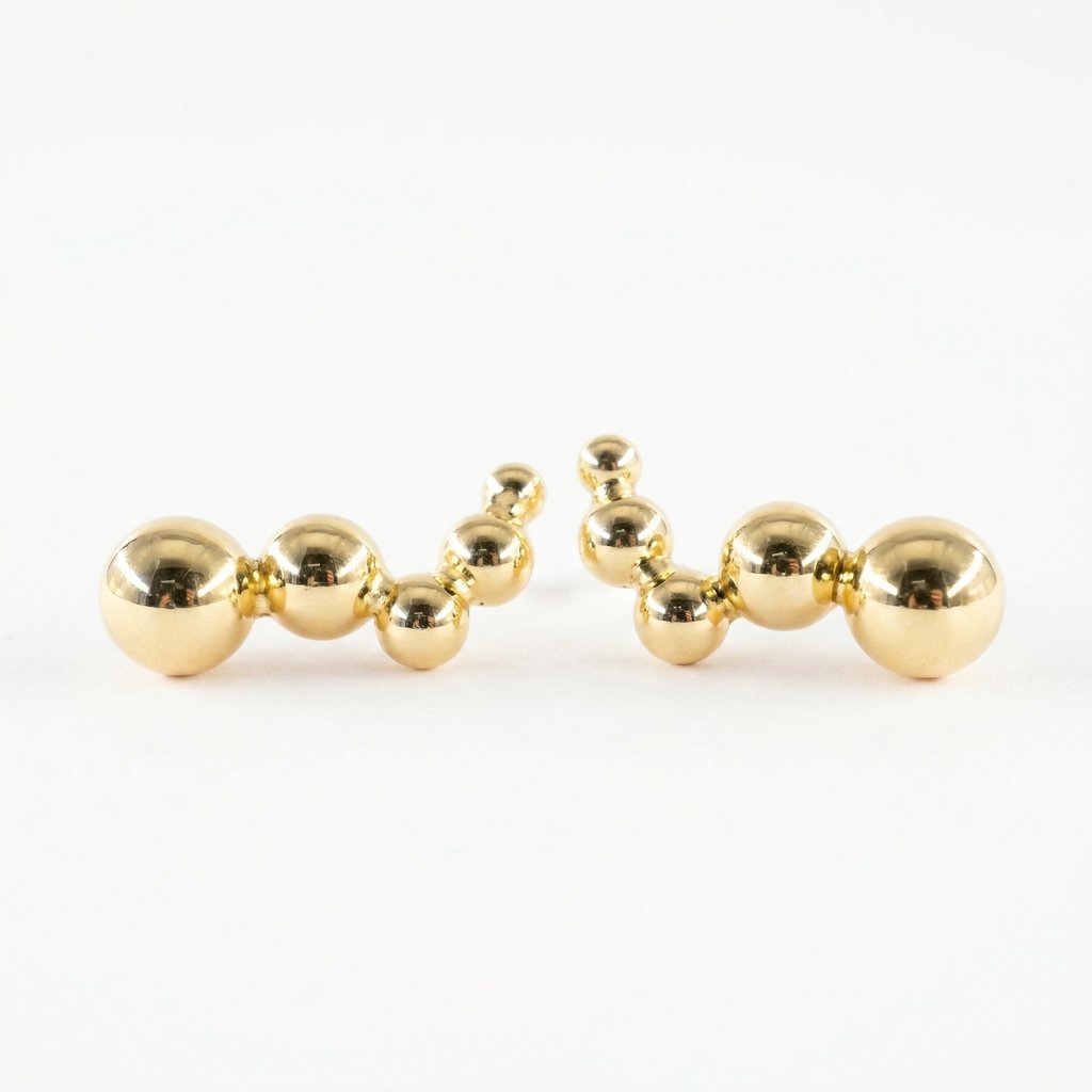 Arete Chapa de oro 18K · AR-211