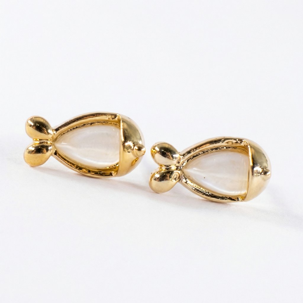 Arete Chapa de oro 18K · AR-294