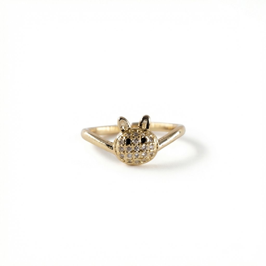 [AN-286] Anillo Chapa de oro 18K · AN-286