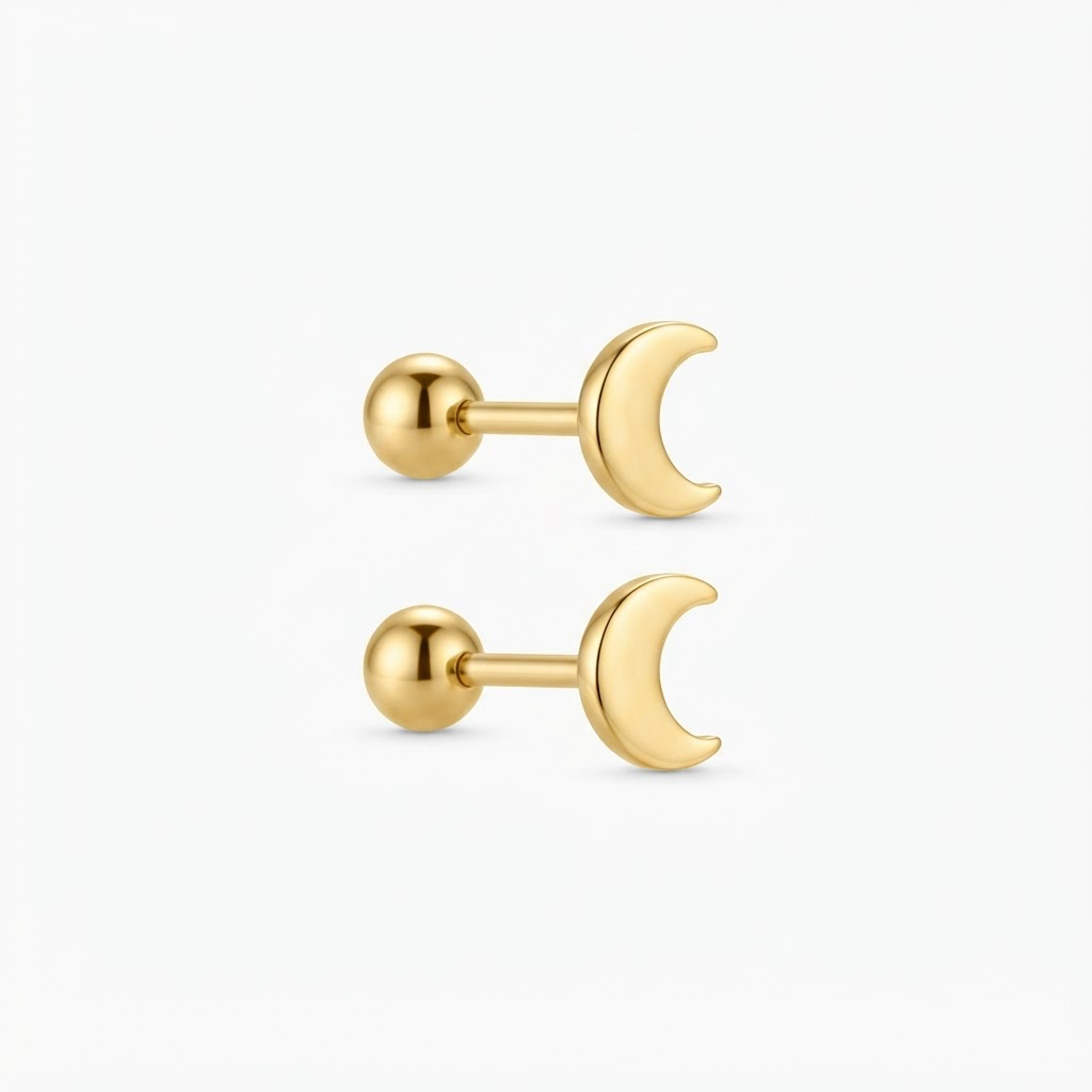 [PI-018] Piercing de oro 10K Acero inoxidable 316 · PI-018