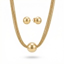 Collar Chapa de oro 18K · C-042