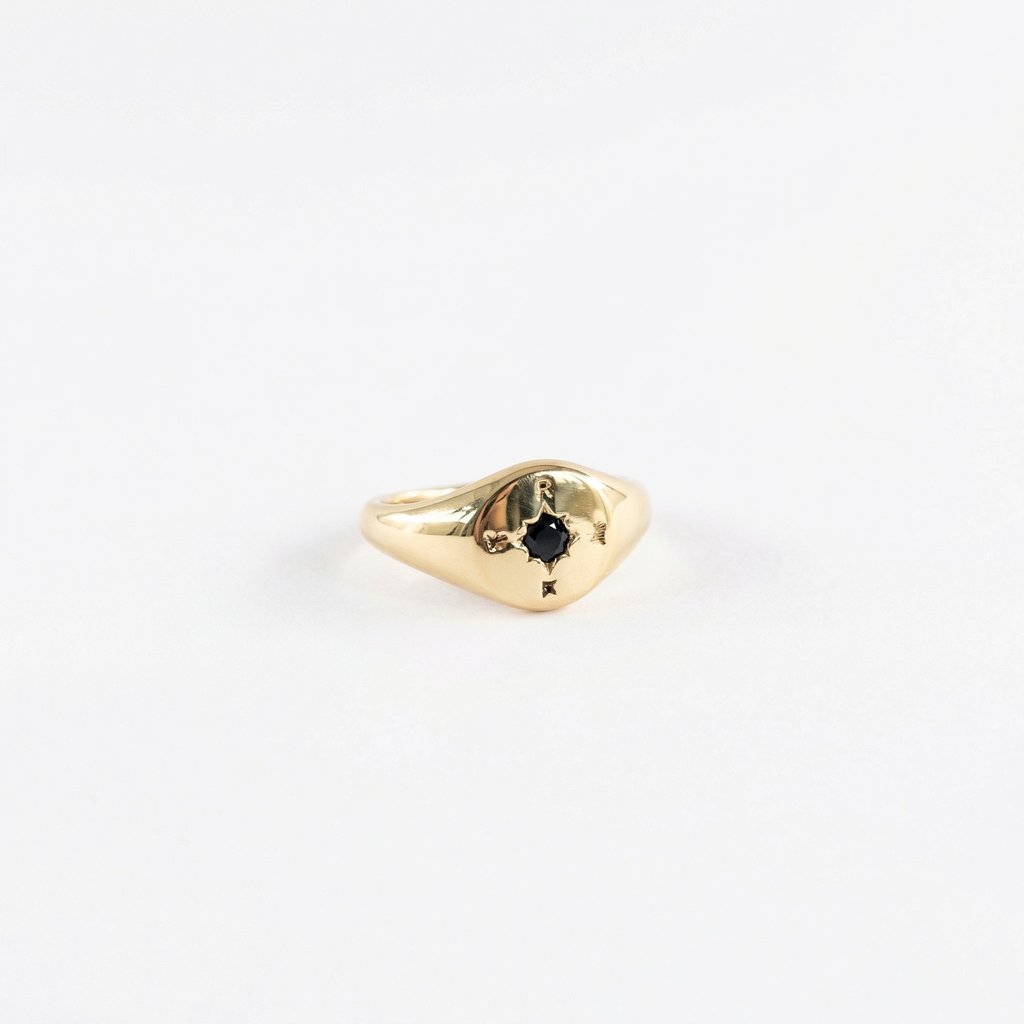 [AN-149] Anillo Chapa de oro 18K · AN-149