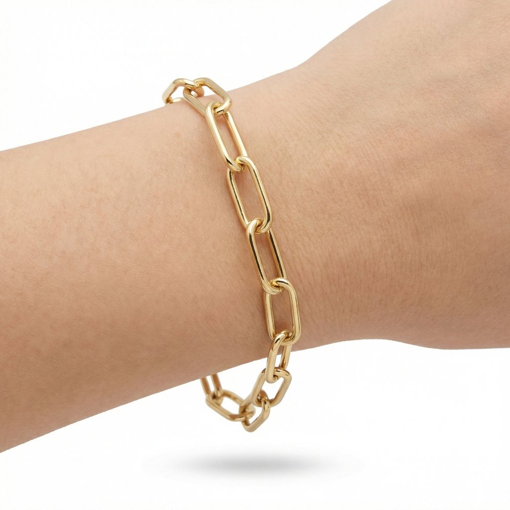 [PUL-115] Pulsera Chapa de oro 18K · PUL-115