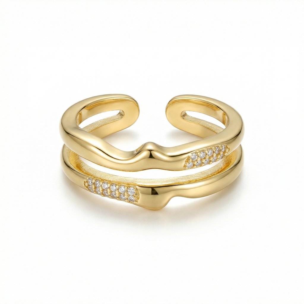 [AN-989] Anillo Chapa de oro 18K · AN-989