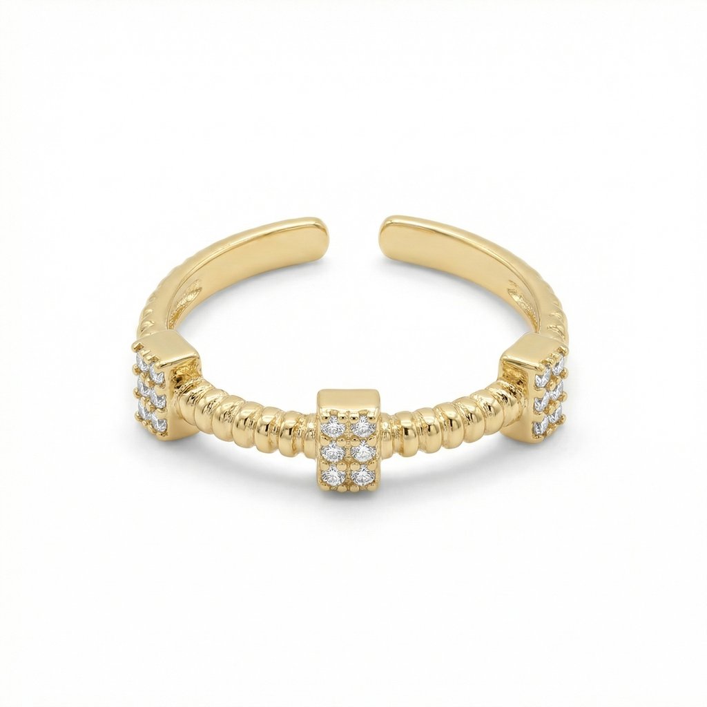 [AN-986] Anillo Chapa de oro 18K · AN-986