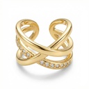Earcuff Chapa de oro 18K · EAR-043