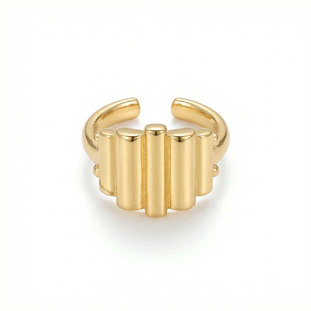 [EAR-034] Earcuff Chapa de oro 18K · EAR-034