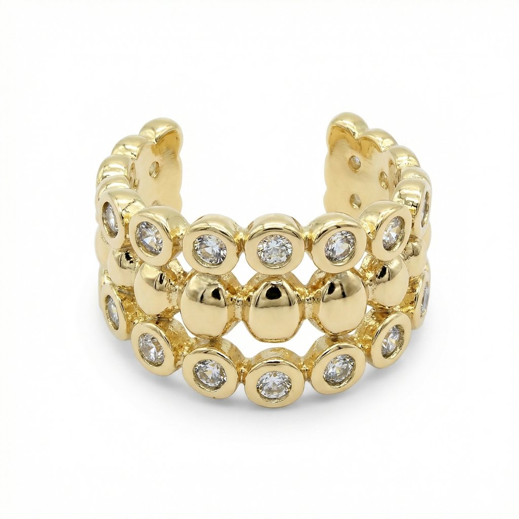 [EAR-044] Earcuff Chapa de oro 18K · EAR-044