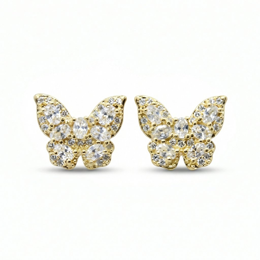 [AR-736] Arete Chapa de oro 18K · AR-736