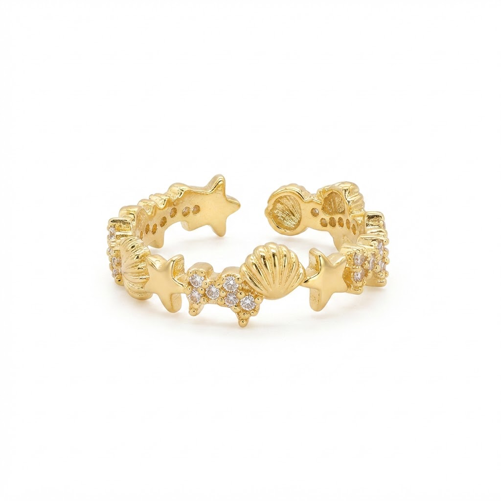 [AN-892] Anillo Chapa de oro 18K · AN-892