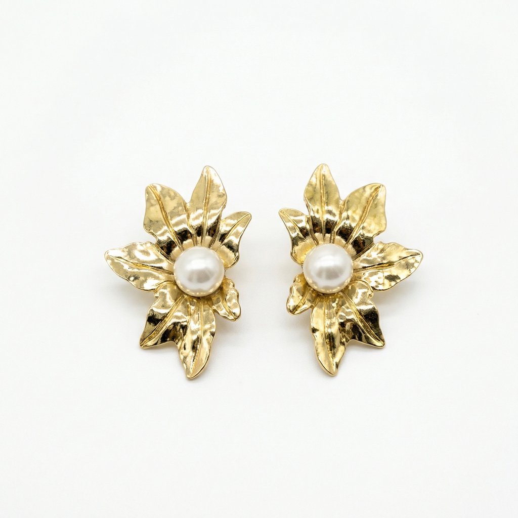 [AR-644] Arete Chapa de oro 18K · AR-644