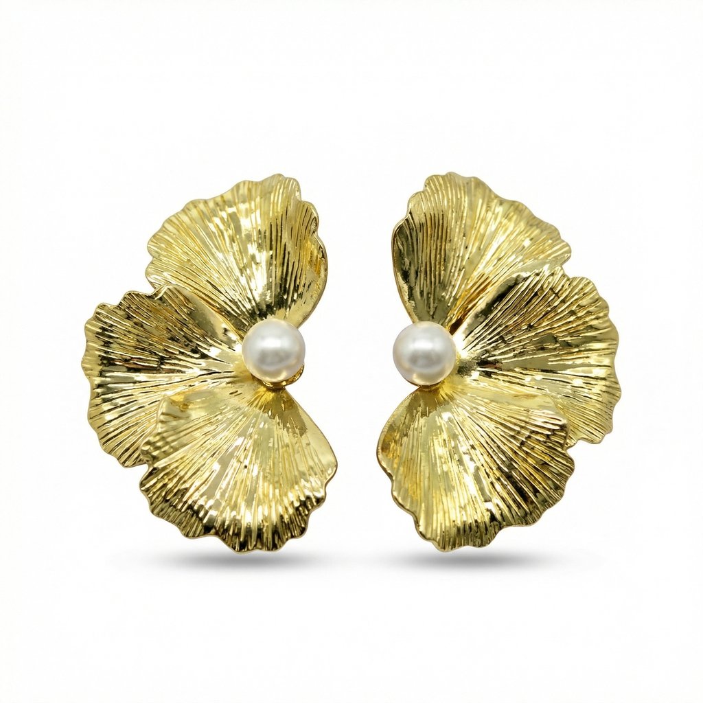 [AR-643] Arete Chapa de oro 18K · AR-643